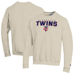 Minnesota Twins Champion Eco Powerblend Sweatshirt - Oatmeal Sweatshirts