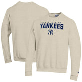 New York Yankees Champion Eco Powerblend Sweatshirt - Oatmeal Sweatshirts