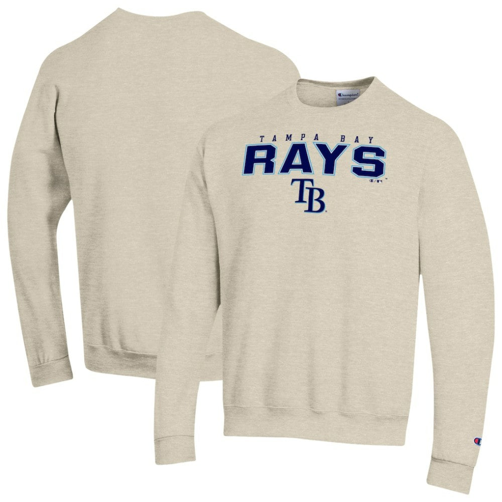 Tampa Bay Rays Champion Eco Powerblend Sweatshirt - Oatmeal Sweatshirts
