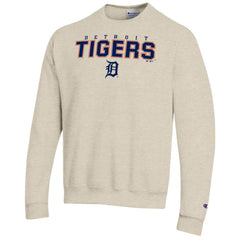 Detroit Tigers Champion Eco Powerblend Sweatshirt - Oatmeal Sweatshirts