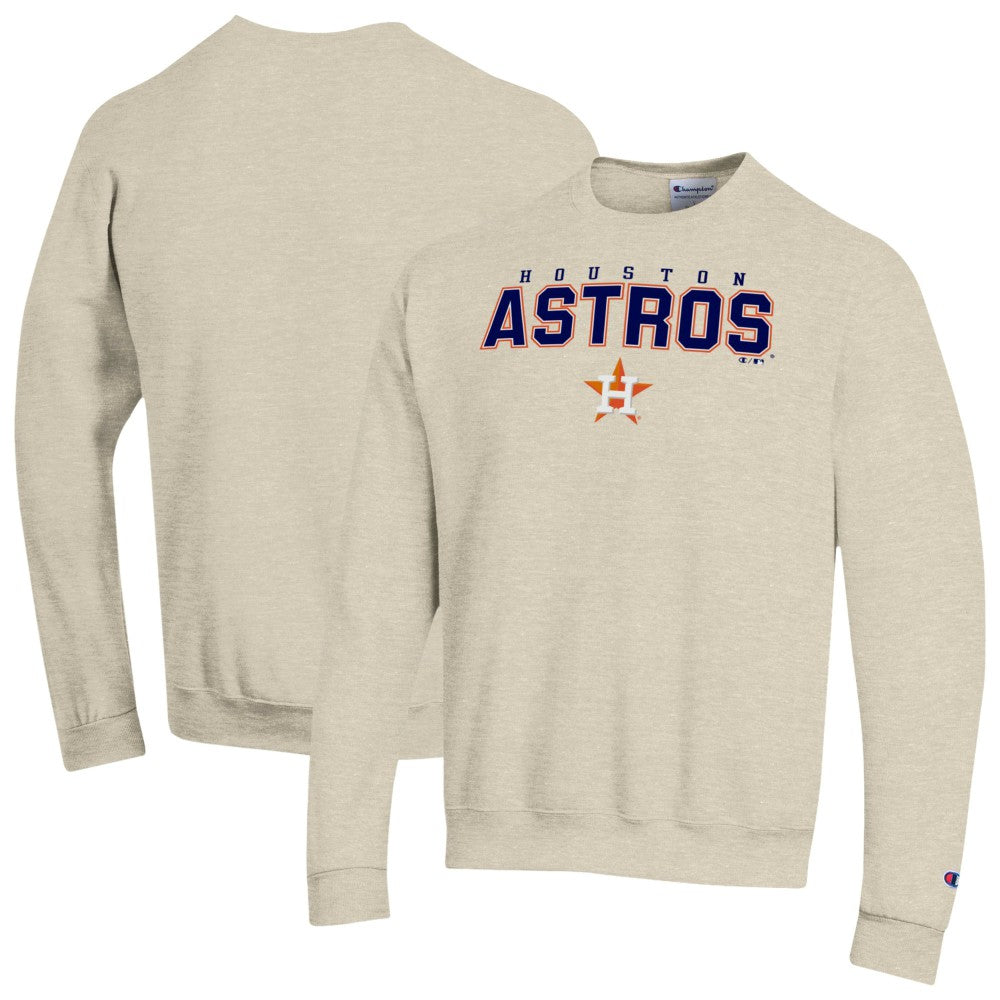 Houston Astros Champion Eco Powerblend Sweatshirt - Oatmeal Sweatshirts