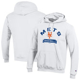 New York Mets Champion Eco Powerblend Hoodie - White Hoodies