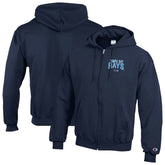 Tampa Bay Rays Champion Eco Powerblend Full-Zip Hoodie - Navy Hoodies