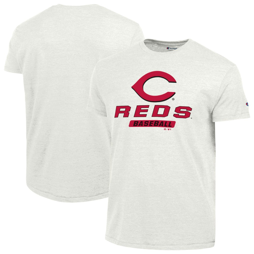 Cincinnati Reds Champion Ultimate Tri-blend T-Shirt - White T-shirts