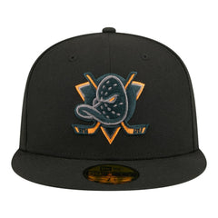 NHL Anaheim Ducks New Era Color Pop 59FIFTY Fitted Hat - Black