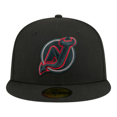 NHL New Jersey Devils New Era Color Pop 59FIFTY Fitted Hat - Black