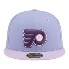 NHL Philadelphia Flyers New Era Lavender Bloom 59FIFTY Fitted Hat - Light Purple/Purple