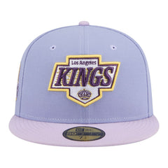 NHL Los Angeles Kings New Era Lavender Bloom 59FIFTY Fitted Hat - Light Purple/Purple