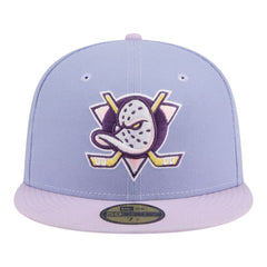 NHL Anaheim Ducks New Era Lavender Bloom 59FIFTY Fitted Hat - Light Purple/Purple