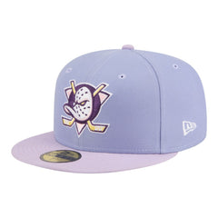 NHL Anaheim Ducks New Era Lavender Bloom 59FIFTY Fitted Hat - Light Purple/Purple