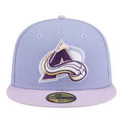 NHL Colorado Avalanche New Era Lavender Bloom 59FIFTY Fitted Hat - Light Purple/Purple