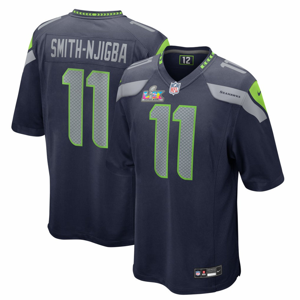 NFL Jaxon Smith-Njigba Seattle Seahawks Super Bowl LX Patch Game Jersey - College Navy