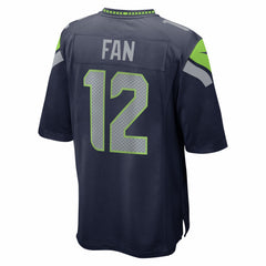 NFL 12s Seattle Seahawks Super Bowl LX Patch Game Jersey - College Navy