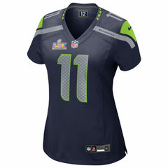 NFL Jaxon Smith-Njigba Seattle Seahawks Women's Super Bowl LX Patch Game Jersey - College Navy