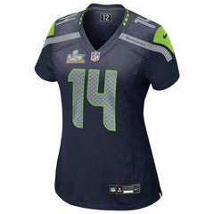 NFL Sam Darnold Seattle Seahawks Women's Super Bowl LX Patch Game Jersey - College Navy