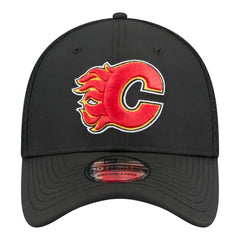 NHL Calgary Flames New Era Logo 39THIRTY Flex Hat - Black