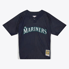 MLB Ichiro Suzuki Seattle Mariners Mitchell & Ness Big & Tall Cooperstown Mesh Batting Practice Jersey - Navy