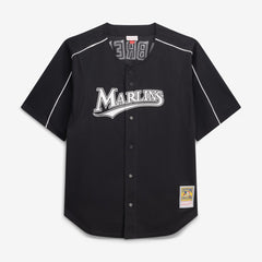MLB Miguel Cabrera Miami Marlins Mitchell & Ness Big & Tall Cooperstown Mesh Batting Practice Jersey - Black