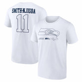 Jaxon Smith-Njigba Seattle Seahawks Tonal Name & Number T-Shirt White