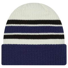 NHL Tampa Bay Lightning New Era Vintage Cuffed Knit Hat - Cream/Blue