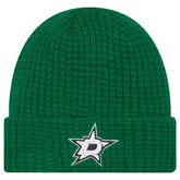 NHL Dallas Stars New Era Waffle Cuffed Knit Hat - Kelly Green