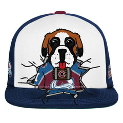 NHL Colorado Avalanche Mitchell & Ness Youth Mascot Snapback Hat - Maroon