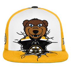 NHL Boston Bruins Mitchell & Ness Youth Mascot Snapback Hat - Black