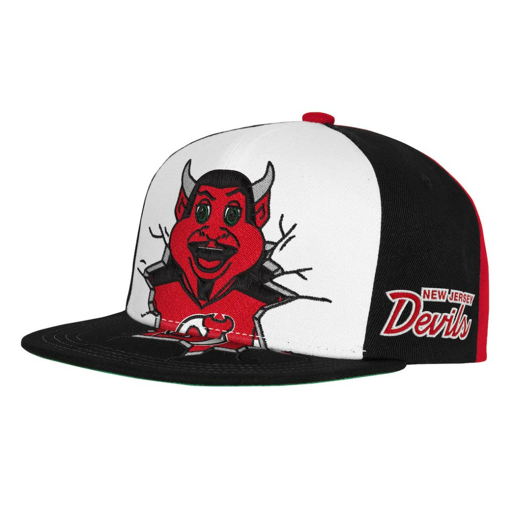 NHL New Jersey Devils Mitchell & Ness Youth Mascot Snapback Hat - Red