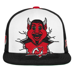 NHL New Jersey Devils Mitchell & Ness Youth Mascot Snapback Hat - Red