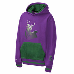 Milwaukee Bucks Youth Playmaker Fashion Fleece Hoodie Purple