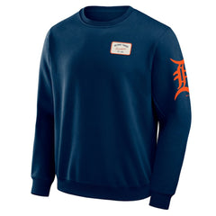 Detroit Tigers Darius Rucker Collection by Fanatics Washed Crew Neck Pullover Sweatshirt - Navy Pullover