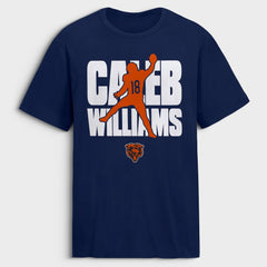 Caleb Williams Chicago Bears Silo T-Shirt Navy