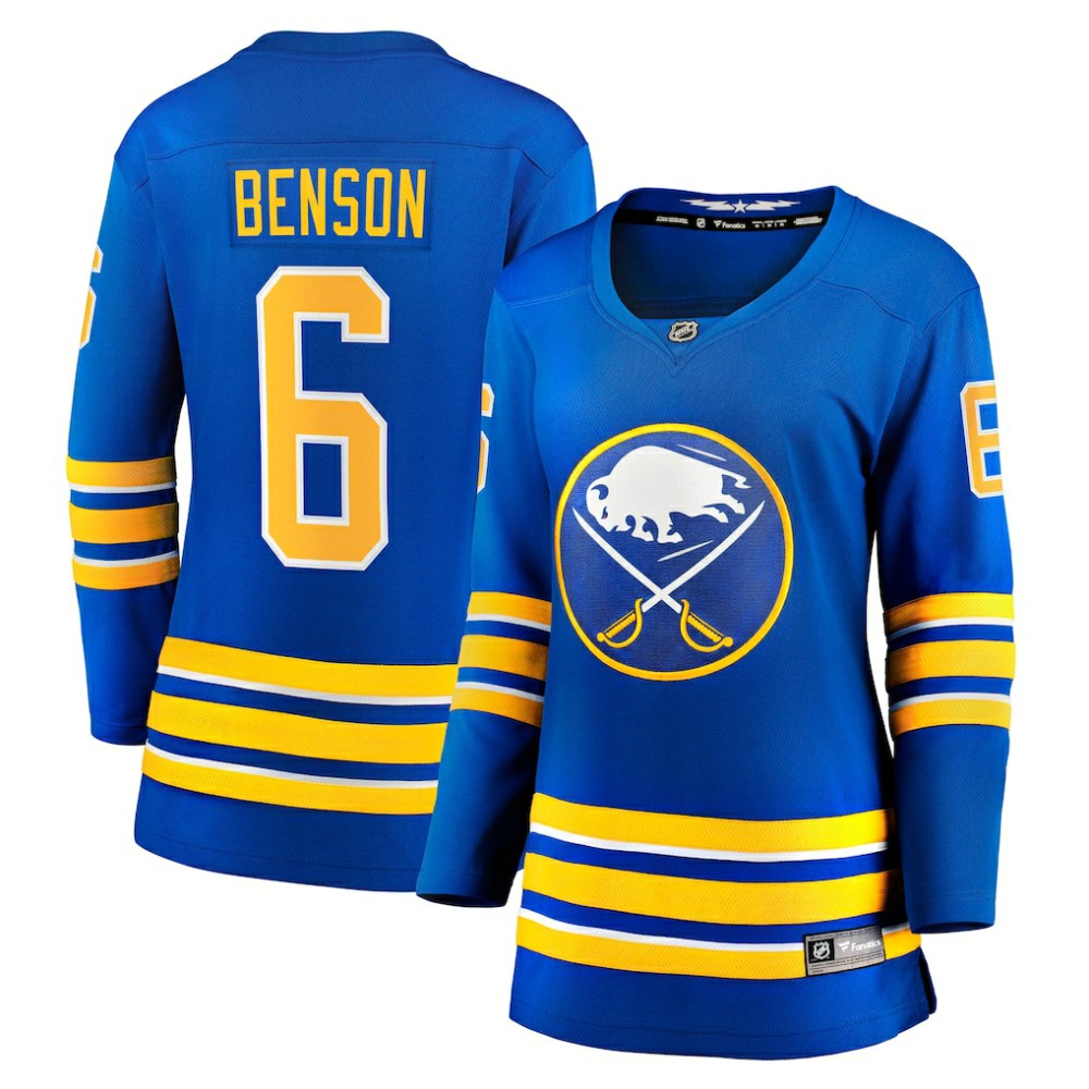 NHL Zach Benson Buffalo Sabres Fanatics Women's Home Breakaway Jersey - Royal