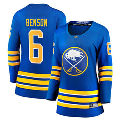 NHL Zach Benson Buffalo Sabres Fanatics Women's Home Breakaway Jersey - Royal