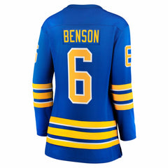 NHL Zach Benson Buffalo Sabres Fanatics Women's Home Breakaway Jersey - Royal