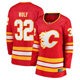 NHL Dustin Wolf Calgary Flames Fanatics Women's Home Breakaway Jersey - Red
