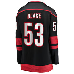 NHL Jackson Blake Carolina Hurricanes Fanatics Women's Home Breakaway Jersey - Black