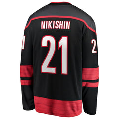 NHL Alexander Nikishin Carolina Hurricanes Fanatics Home Breakaway Jersey - Black