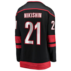NHL Alexander Nikishin Carolina Hurricanes Fanatics Women's Home Breakaway Jersey - Black
