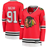 NHL Frank Nazar Chicago Blackhawks Fanatics Women's Home Breakaway Jersey - Red