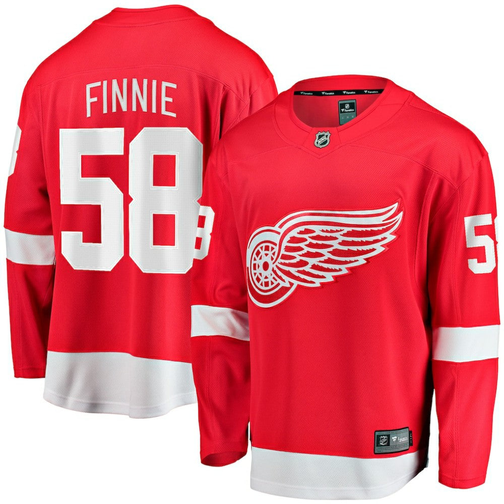 NHL Emmitt Finnie Detroit Red Wings Fanatics Home Breakaway Jersey - Red
