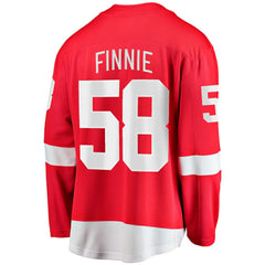 NHL Emmitt Finnie Detroit Red Wings Fanatics Home Breakaway Jersey - Red