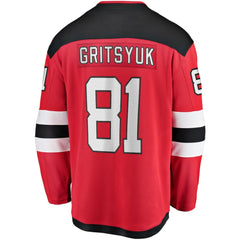 NHL Arseny Gritsyuk New Jersey Devils Fanatics Home Breakaway Jersey - Red