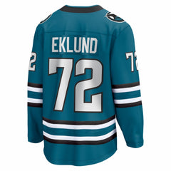 NHL William Eklund San Jose Sharks Fanatics Home Breakaway Jersey - Teal