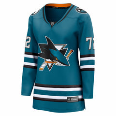 NHL William Eklund San Jose Sharks Fanatics Women's Home Breakaway Jersey - Teal