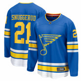 NHL Jimmy Snuggerud St. Louis Blues Fanatics Home Breakaway Jersey - Blue