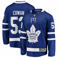 NHL Easton Cowan Toronto Maple Leafs Fanatics Home Breakaway Jersey - Blue