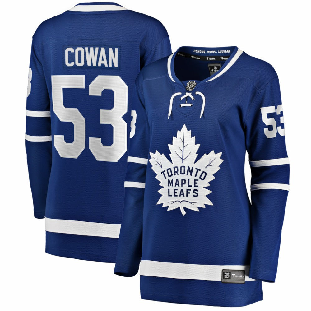 NHL Easton Cowan Toronto Maple Leafs Indiana Women's Home Breakaway Jersey - Blue