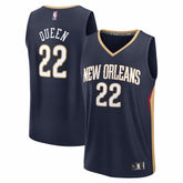 Derik Queen New Orleans Pelicans Fast Break Replica Jersey Icon Edition Navy