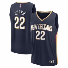 NBA Derik Queen New Orleans Pelicans Fast Break Replica Jersey - Icon Edition - Navy